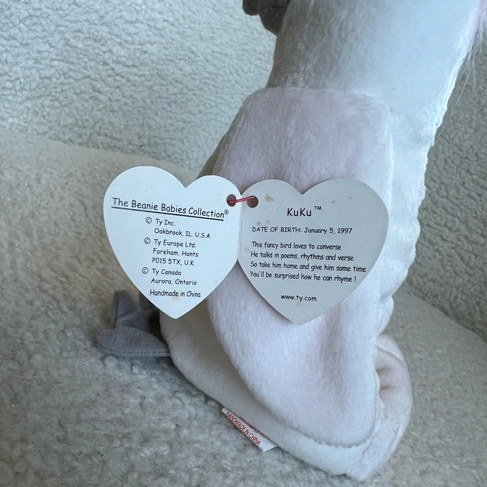 Ty Beanie Babies Kuku The Cocatoo
